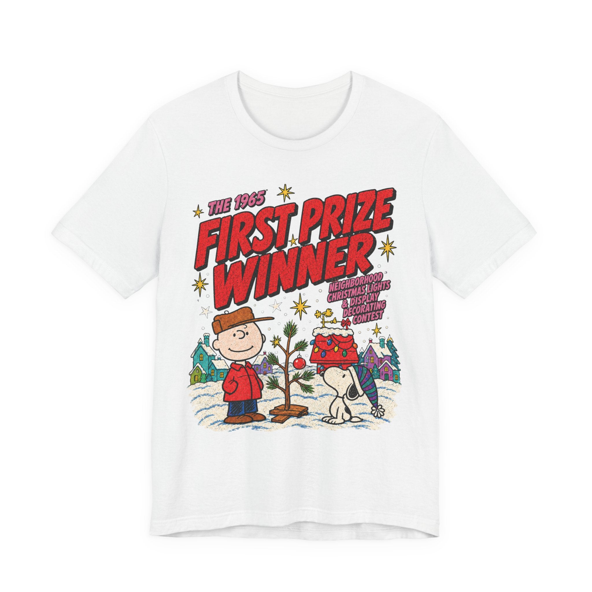 Charlie Brown Christmas Light Contest Winner T Shirt, shirt color and fit view 11