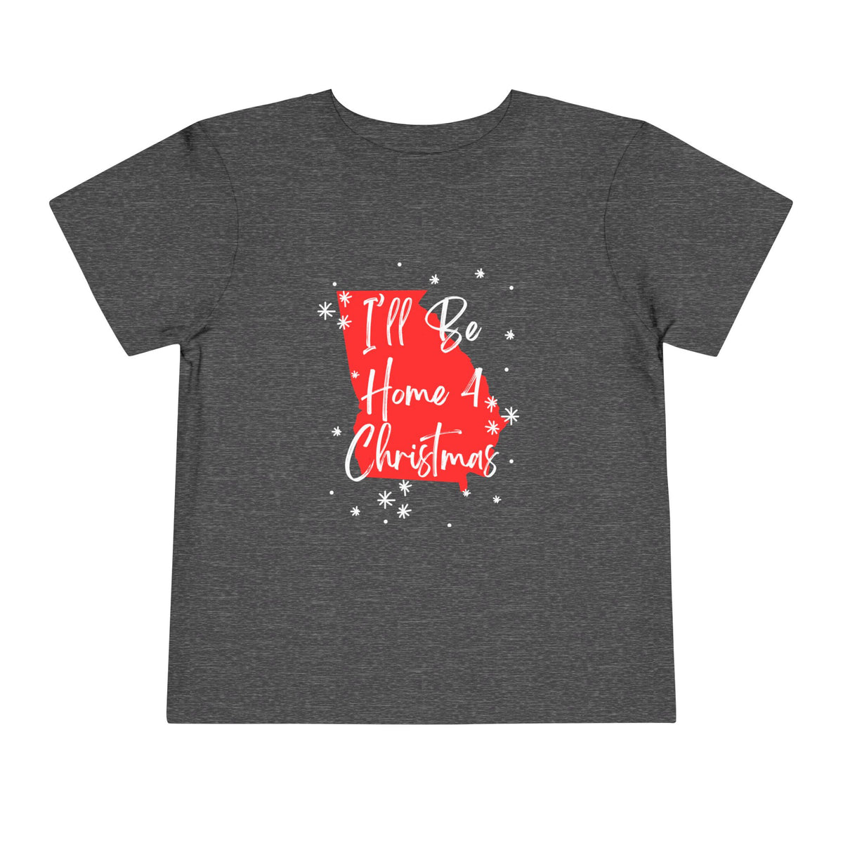 Toddler I'll Be Home For Christmas Georgia T Shirt – Holiday Fun product photo