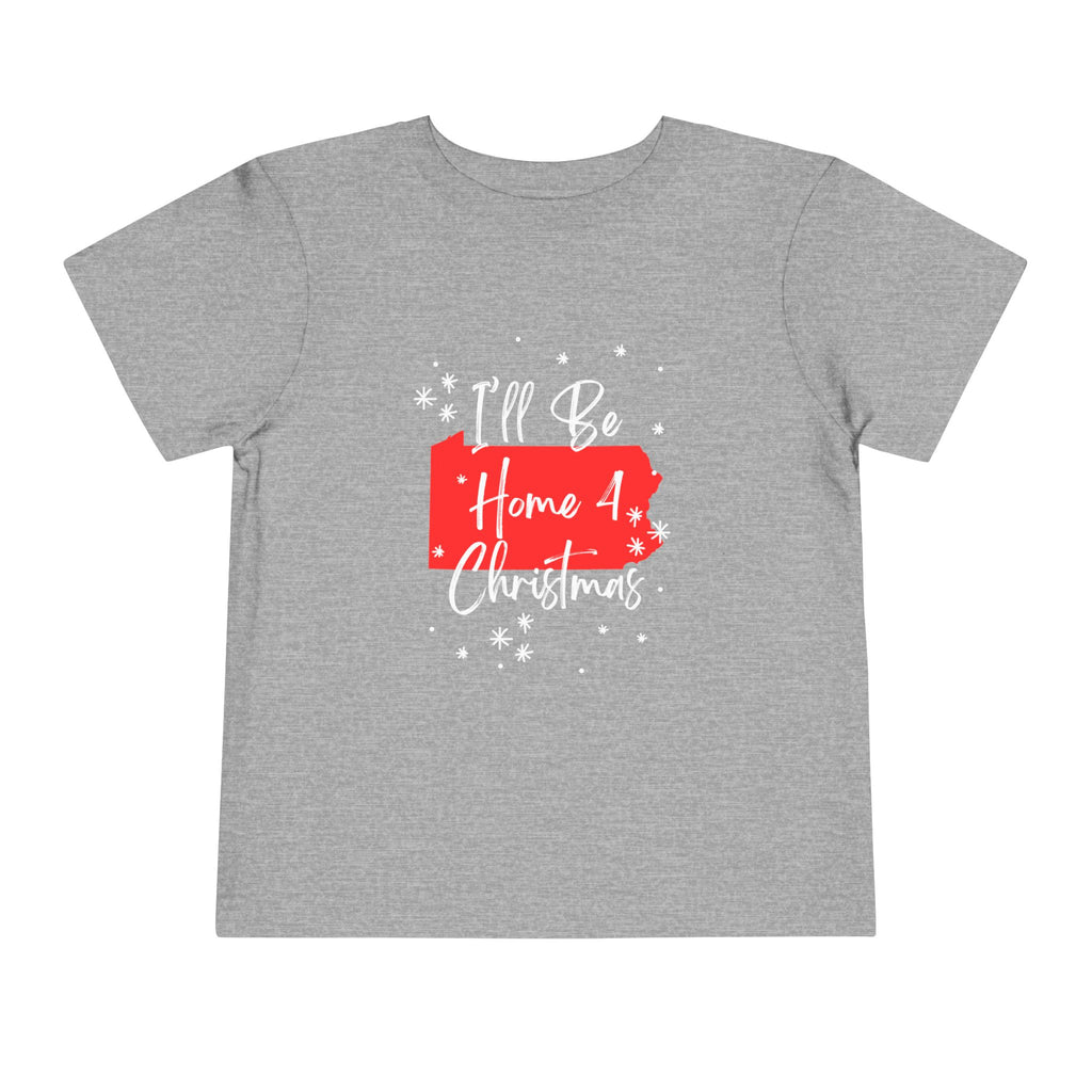 Toddler I'll Be Home For Christmas Pennsylvania T Shirt – Holiday Fun product photo